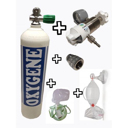 Bouteille oxygène médical et kit complet