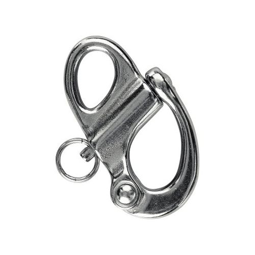 Mousqueton de drisse en inox œil 70mm Mousqueton de drisse en inox œil 70mm